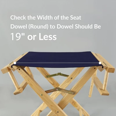 Director's Chair Replacement Canvas Garden Flowers - Flora Home 5 Director's Chair Replacement Canvas Garden Flowers - Flora Home - Image 5