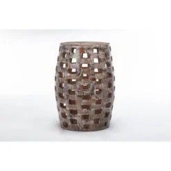 26" Hampton Side Table Weathered Walnut - Boraam 16 26" Hampton Side Table Weathered Walnut - Boraam -Baxton Studio Store GUEST 94736adc 81a0 4de0 876f 63e4a750a044