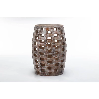 26" Hampton Side Table Weathered Walnut - Boraam 4 26" Hampton Side Table Weathered Walnut - Boraam - Image 4