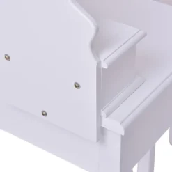 Tangkula Oval Vanity Mirror Dressing Table Beauty Dresser Cosmetics Organizer W/ Cushioned Bench -Baxton Studio Store GUEST 94e57c47 90b7 447e 8af3 9edd7caf45e3