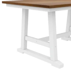 Farmhouse 6-Piece Wood Dining Table Set With Long Bench And 4 Dining Chairs-ModernLuxe 17 Farmhouse 6-Piece Wood Dining Table Set With Long Bench And 4 Dining Chairs-ModernLuxe -Baxton Studio Store GUEST 957391ca 0cce 4606 9868 d833b875e9ff