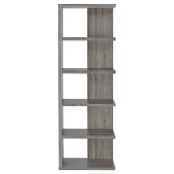 70.75" Rustic 5 Shelf Bookcase Weathered Gray - Coaster -Baxton Studio Store GUEST 962fc464 abe0 4021 ac12 c7ff327cb820