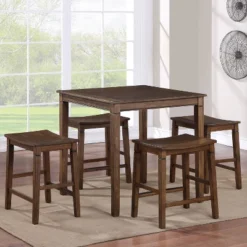 5pc Westlake Brown Counter Height Dining Set Brown - Steve Silver Co.