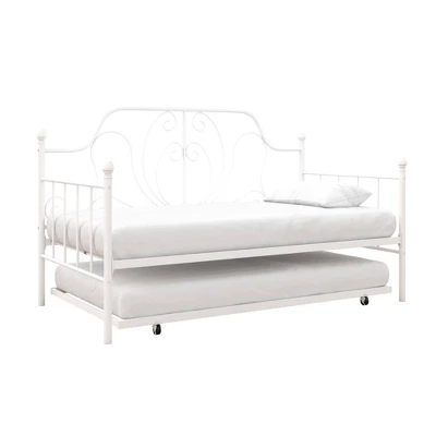 Twin Leila Metal Daybed And Trundle White - Room & Joy 2 Twin Leila Metal Daybed And Trundle White - Room & Joy - Image 2