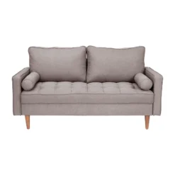 Flash Furniture Hudson Mid-Century Modern Loveseat Sofa With Tufted Upholstery & Solid Wood Legs -Baxton Studio Store GUEST 9850392f 579a 4ee6 bfb7 c1d2c1fbd0c3