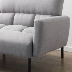 Comfort Collection Futon Sofa Bed With Box Tufting - Lucid -Baxton Studio Store GUEST 98f520af 8e96 45ce 90a8 b1a58199f31b