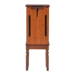 Wylie Jewelry Armoire Cherry Red - Powell Company -Baxton Studio Store GUEST 9967e70f 307e 43ca a63f 915ada4ce7eb