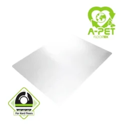 APET Rectangular Chair Mat For Hard Floor Clear - Floortex -Baxton Studio Store GUEST 9ae3b9b5 6a34 4bbe a55a d4beb8471e8d