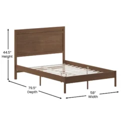 Emma And Oliver Classic Wooden Platform Bed With Headboard -Baxton Studio Store GUEST 9b6448e4 7881 410c 9995 2cad9eb93265