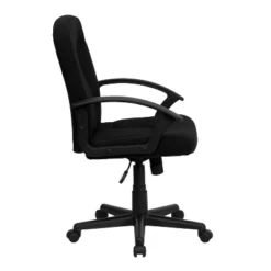 Emma And Oliver Mid-Back Fabric Executive Swivel Office Chair With Nylon Arms -Baxton Studio Store GUEST 9b652322 127d 4a89 a1ff 26e3ff5a14bf