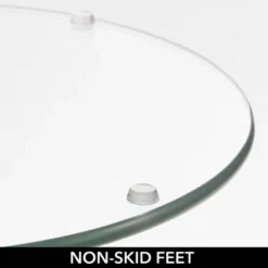 MDesign Metal And Glass Top Round Accent Table -Baxton Studio Store GUEST 9ce50fc1 057b 4729 854a fbc1c88bae7c