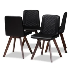 Set Of 4 Pernille Faux Leather Walnut Finished Dining Chairs - Baxton Studio 10 Set Of 4 Pernille Faux Leather Walnut Finished Dining Chairs - Baxton Studio -Baxton Studio Store GUEST 9e90ca50 7c4a 4476 ab1f 9023ac1e9894