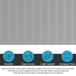 Continental Sleep, 0.75-Inch Standard Mattress Support Wooden Bunkie Board/Slats With Covered -Baxton Studio Store GUEST 9f51a2cc e651 40de 8b76 9edc21400eca