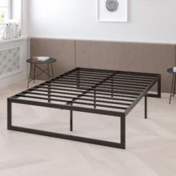 Emma And Oliver 14" Platform Bed Frame & 12" Mattress In A Box - No Box Spring Required -Baxton Studio Store GUEST 9f815591 3d9c 4ecf b1ac a2469ddbaff6