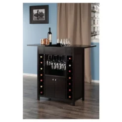 Yukon Wine Cabinet Wood/Espresso - Winsome -Baxton Studio Store GUEST 9f97fa38 a647 48a0 9163 efe7c8918029