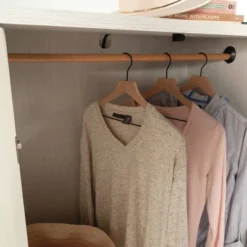 Dover Edge Armoire Glacier Oak - Sauder -Baxton Studio Store GUEST a08067b7 5b9d 44fe ab8a 8edb5eebc5a6