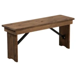 Flash Furniture HERCULES Series 40" X 12" Solid Pine Folding Farm Bench 27 Flash Furniture HERCULES Series 40" X 12" Solid Pine Folding Farm Bench -Baxton Studio Store GUEST a0e2606b 11ab 47b0 88b7 a8a779f4c7c9