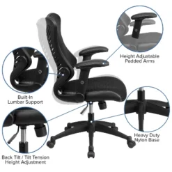 Executive Swivel Office Chair With Mesh Padded Seat - Flash Furniture -Baxton Studio Store GUEST a13951a2 6f77 462e 8b53 b3378df32b60