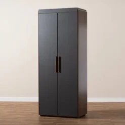 7 Shelf Wardrobe Rikke Two-Tone Wood Storage Cabinet Brown - Baxton Studio -Baxton Studio Store GUEST a1d5995f 3682 432a bd24 be93f11212a6