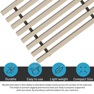 Continental Sleep, 0.75-Inch Heavy Duty Vertical Mattress Support Wooden Bunkie Board/Slats 3 Continental Sleep, 0.75-Inch Heavy Duty Vertical Mattress Support Wooden Bunkie Board/Slats - Image 3