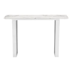 Modern Rectangular Faux Marble Console Table - Stone, Brushed Stainless Steel - Zm Home 10 Modern Rectangular Faux Marble Console Table - Stone, Brushed Stainless Steel - Zm Home -Baxton Studio Store GUEST a2d3018b 5df7 4ab2 83a2 09db18230a53