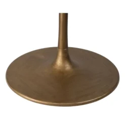 47" Iris Dining Table White/Gold - ZM Home -Baxton Studio Store GUEST a31c1378 aebd 46c7 9299 02d0722fed3e