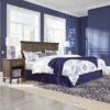 King Southport Headboard And 2 Nightstands Dark Aged Oak - Home Styles