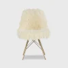 Remy Flokati Chair White - Linon