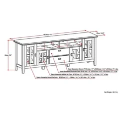 Stratford Solid Wood TV Stand For TVs Up To 80" - WyndenHall -Baxton Studio Store GUEST a49c5b37 b361 48b8 9ee9 e519ebc77034