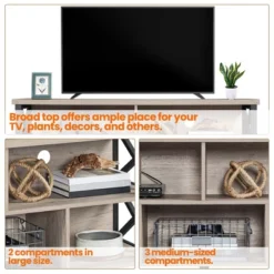 Yaheetech TV Stand For TVs Up To 65 Inch With Storage Compartments -Baxton Studio Store GUEST a51d92df cc09 4ee5 9bac 808a95a8a1e8