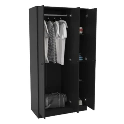 Denmark 3 Door Wardrobe - Polifurniture -Baxton Studio Store GUEST a6803372 3587 443d bd73 6f9671447a8f