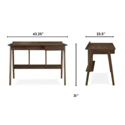 Darren Writing Desk Brown - Finch -Baxton Studio Store GUEST a7667f87 9933 43f9 a106 95980e6684e2