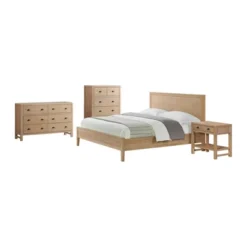 4pc Arden Wood Bedroom Set With 2 Drawer Nightstand With Open Shelf Light Driftwood - Alaterre Furniture 34 4pc Arden Wood Bedroom Set With 2 Drawer Nightstand With Open Shelf Light Driftwood - Alaterre Furniture -Baxton Studio Store GUEST a8ad76f1 c0ea 4e6b be33 d1f75f995487