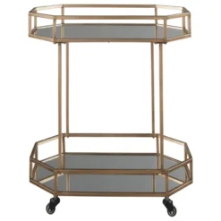 Daymont Bar Cart Gold Finish - Signature Design By Ashley