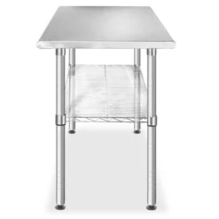 GRIDMANN 49 X 24" Stainless Steel Table With Wire Undershelf, NSF Commercial Kitchen Work & Prep Table For Restaurant And Home -Baxton Studio Store GUEST abc3a981 15ea 4ca4 82ff 962b48ef766b