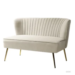 Velvet Nicolas Loveseat Sofa | Karat Home -Baxton Studio Store GUEST aca28374 f9d8 4ef8 b891 374a7a667fca