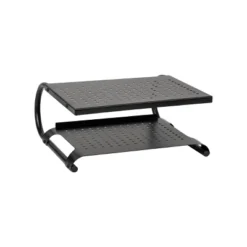 Mind Reader Monitor Stand/Riser 2 Tier Ventilated Metal Black -Baxton Studio Store GUEST ae013f29 f624 4365 bd52 027673de36b7