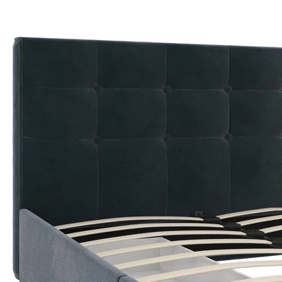 Rosalie Velvet Upholstered Bed W/Storage - Room & Joy 9 Rosalie Velvet Upholstered Bed W/Storage - Room & Joy - Image 9