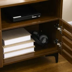 HOMCOM TV Cabinet Stand For TVs Up To 65", Entertainment Center With Drawer, Doors, And Storage Shelves For Living Room, Bedroom -Baxton Studio Store GUEST aeb8fef5 fb1f 4dba 8a8f 04cc529248f8