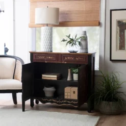 Jenny Hand Painted 2Door Console Table - Powell Company -Baxton Studio Store GUEST af03b38c b232 49f6 af18 bfe54be99730