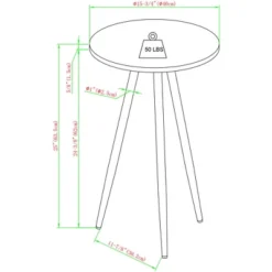 Modern Glam 3 Leg Round Side Table - Saracina Home 20 Modern Glam 3 Leg Round Side Table - Saracina Home -Baxton Studio Store GUEST b0240f86 31b9 4922 91c0 26a1ecfd91f4