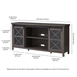 68 In. Alder Brown TV Stand - Henn&Hart 11 68 In. Alder Brown TV Stand - Henn&Hart -Baxton Studio Store GUEST b1666cae fe64 4cf2 936c d027c4ab92c0