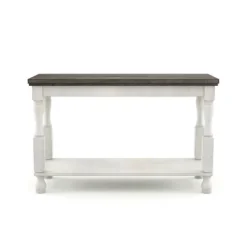 Philoree Farmhouse Console Table Antique White - HOMES: Inside + Out -Baxton Studio Store GUEST b1fc7c39 8b9a 46be a569 974d896e36c9
