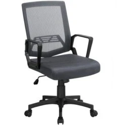 Yaheetech Adjustable Mid-Back Office Chair Computer Chair With Wheels -Baxton Studio Store GUEST b215c78a 3a59 4b33 b585 1e7f67b77c0b