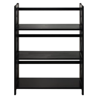 3 Shelf X Design Folding Bookcase - Flora Home 1 3 Shelf X Design Folding Bookcase - Flora Home