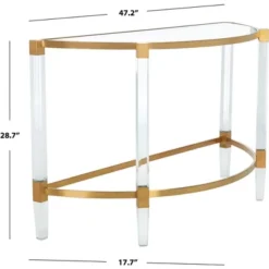 Anabelle Acrylic Console Table - Safavieh -Baxton Studio Store GUEST b2c52cf4 5092 4ca4 a07b 58c1f06a2b83