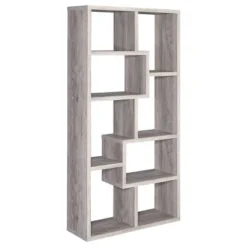 70.75" Theo 8 Shelf Bookcase - Coaster 25 70.75" Theo 8 Shelf Bookcase - Coaster -Baxton Studio Store GUEST b2e4e0c4 64dc 4237 8d08 e00f76cda106