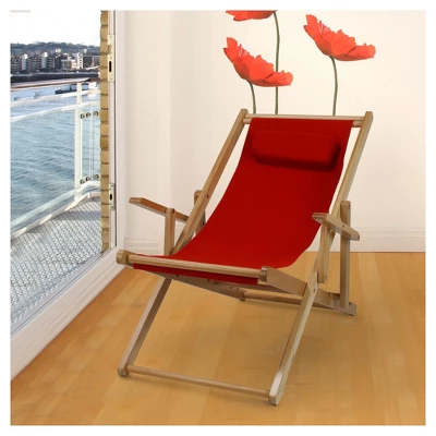 Sling Chair Natural Frame - Flora Home 5 Sling Chair Natural Frame - Flora Home - Image 5