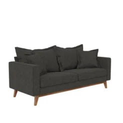 Maryan Pillowback Wood Stretcher Sofa Gray Linen - Room & Joy 12 Maryan Pillowback Wood Stretcher Sofa Gray Linen - Room & Joy -Baxton Studio Store GUEST b3f23be1 a61b 4b2a a756 4c503ea257bd
