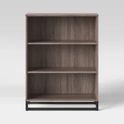 Mixed Material 3 Shelf Bookcase - Room Essentials™ -Baxton Studio Store GUEST b437e40e ab40 4a04 8e12 b9c7014eab0e